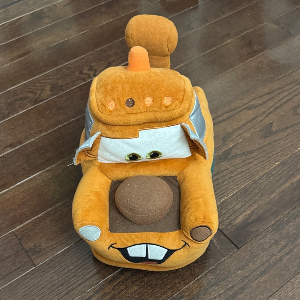 Plush Orange Tow Truck Kids Toy - Soft Character Plush